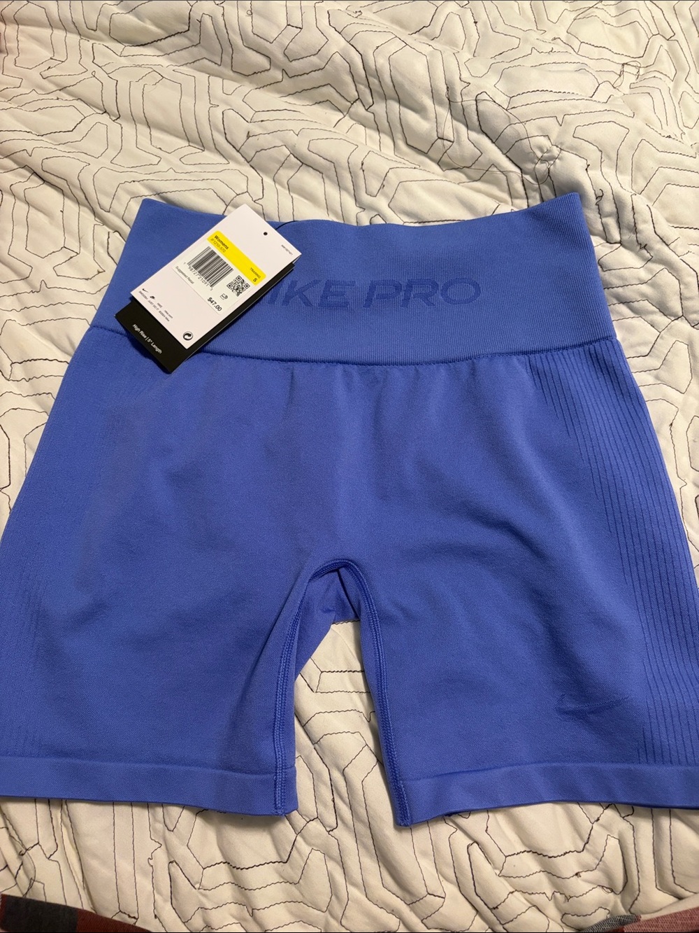 BNWT Nike Pro Electric Blue Bike Shorts